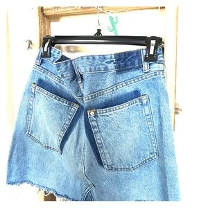 H&M denim high-waisted blue jean skirt